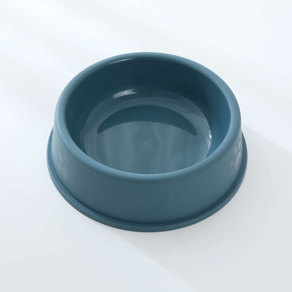Pet footprints, anti slip plastic single frosted process, small bowl, cat dog universal pet food utensil