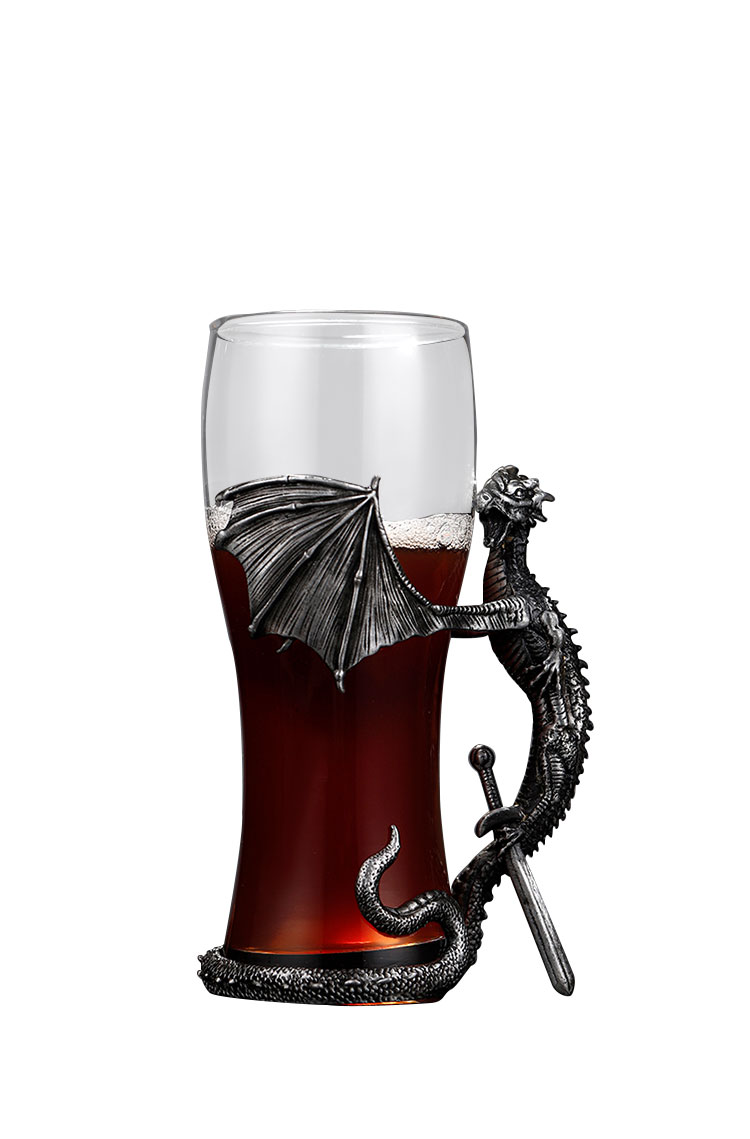 High-end creative personality stegosaurus glass beer glass high-end craft brewed large capacity