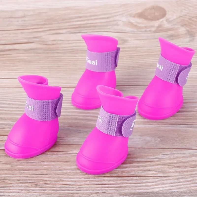 2026 New 4 Small Dog Boots For Summer Pet Dogs Waterproof Rain 240809 Free Shipping