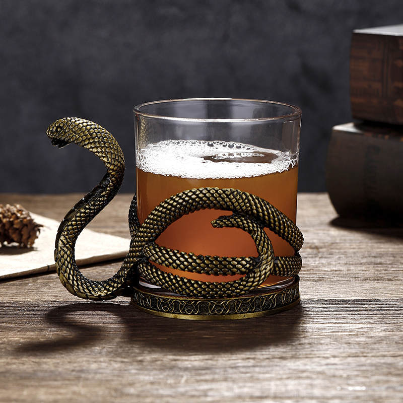 Whiskey Classic Mamba snake glass Brandy glass bar special beer mug
