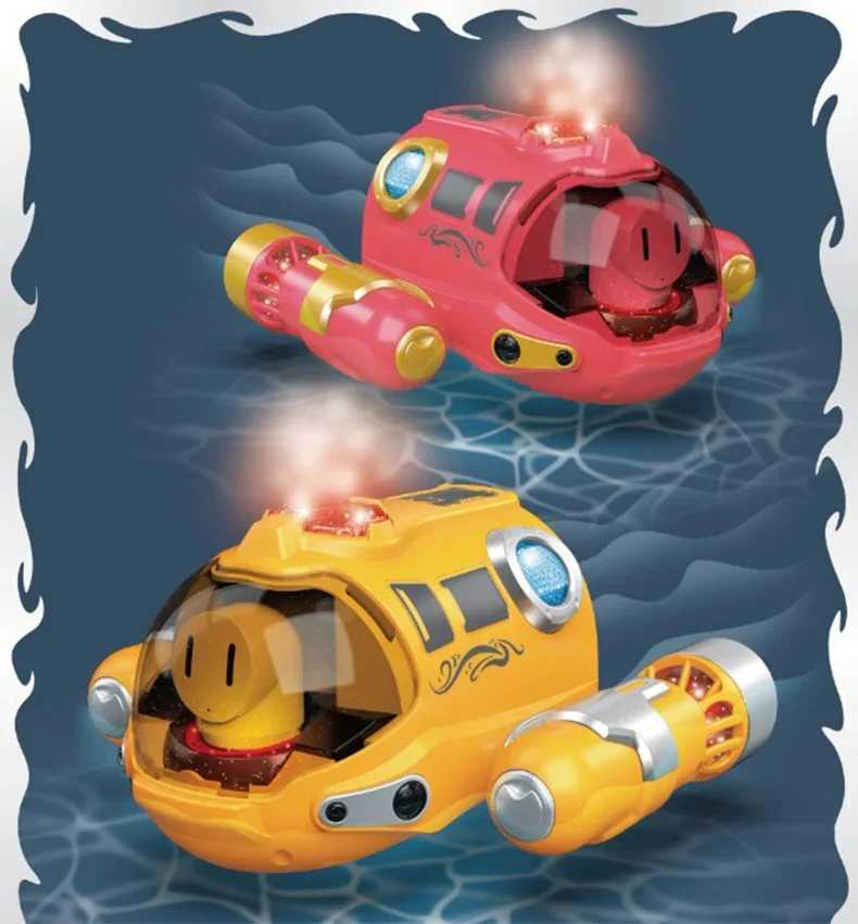 2.4G Remote Control Motorboat Waterproof Spray Swimming Pool Bathing RC Steamboat Toy For Boys And Girls Children Christmas GiftY240810