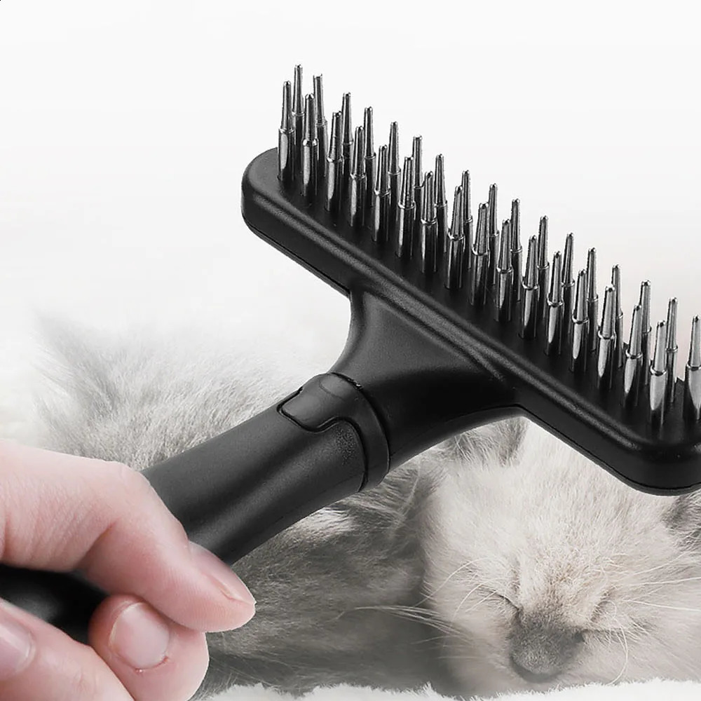 2025 new Professional Grooming Long Cat Dog Undercoat Rake Brush for Shedding Matted Loose Hair Knots Tangles Pet Product