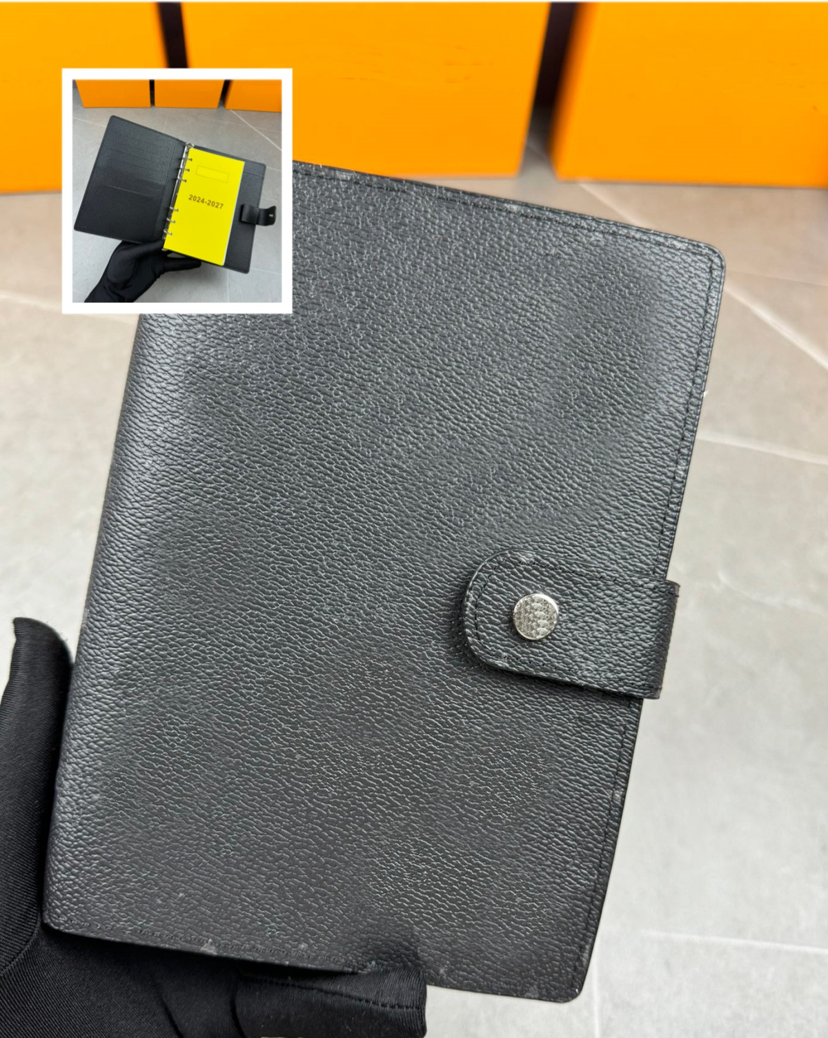 Designer Medium Desk Agenda Cover Ring Agenda Couvre Couvre-Couvre-Mémo Planificateur Men Femmes Cartoon Notebook Planner Diary Agendas Protectio