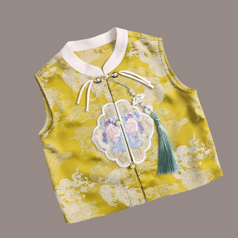 children's clothing Children's summer new traditional Chinese hanbok two-piece set of Tang suit boys and girls national wind performance sui