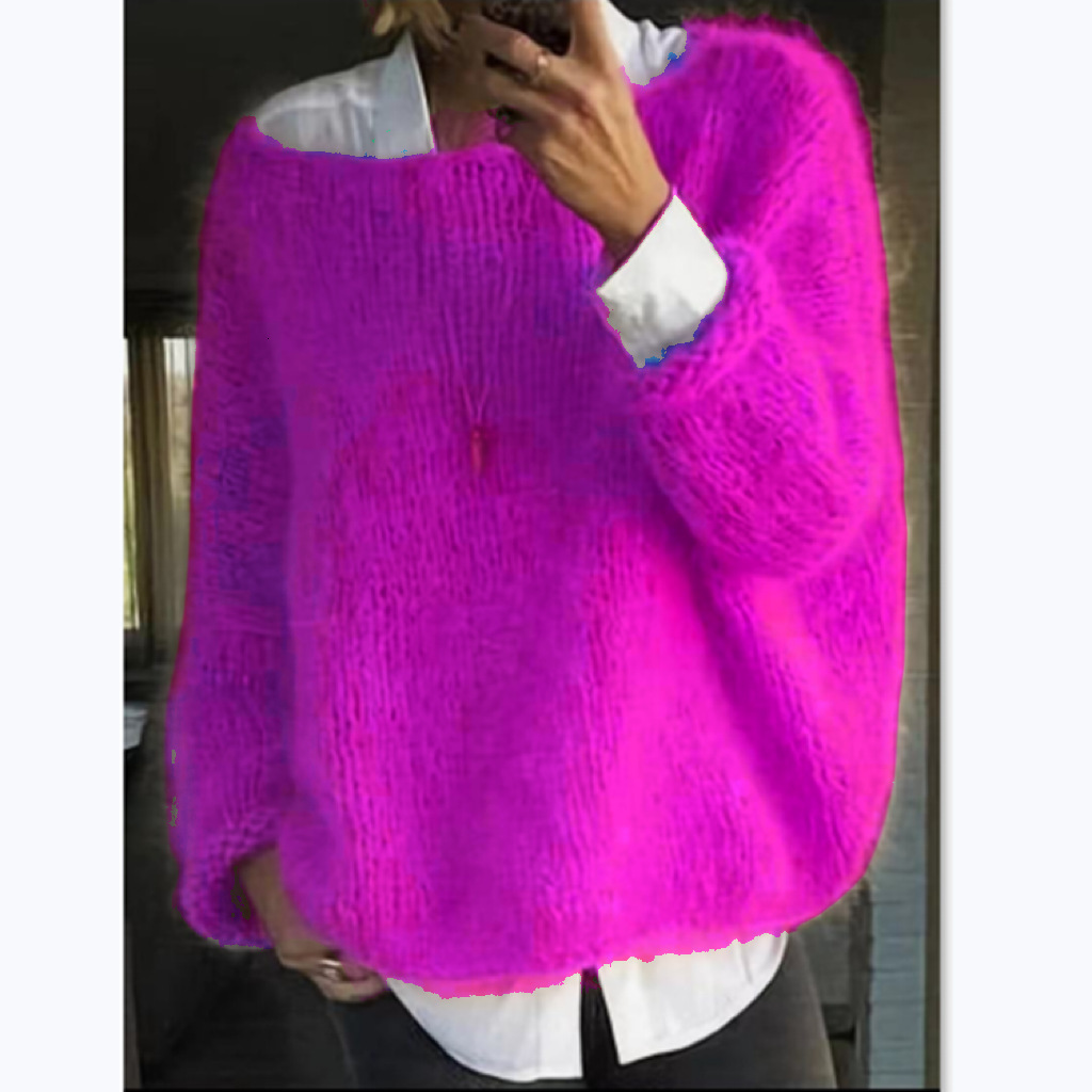 2024 New Autumn/Winter Knitted Top Fashion Casual Sweater Women's Wear dongdumaoyi