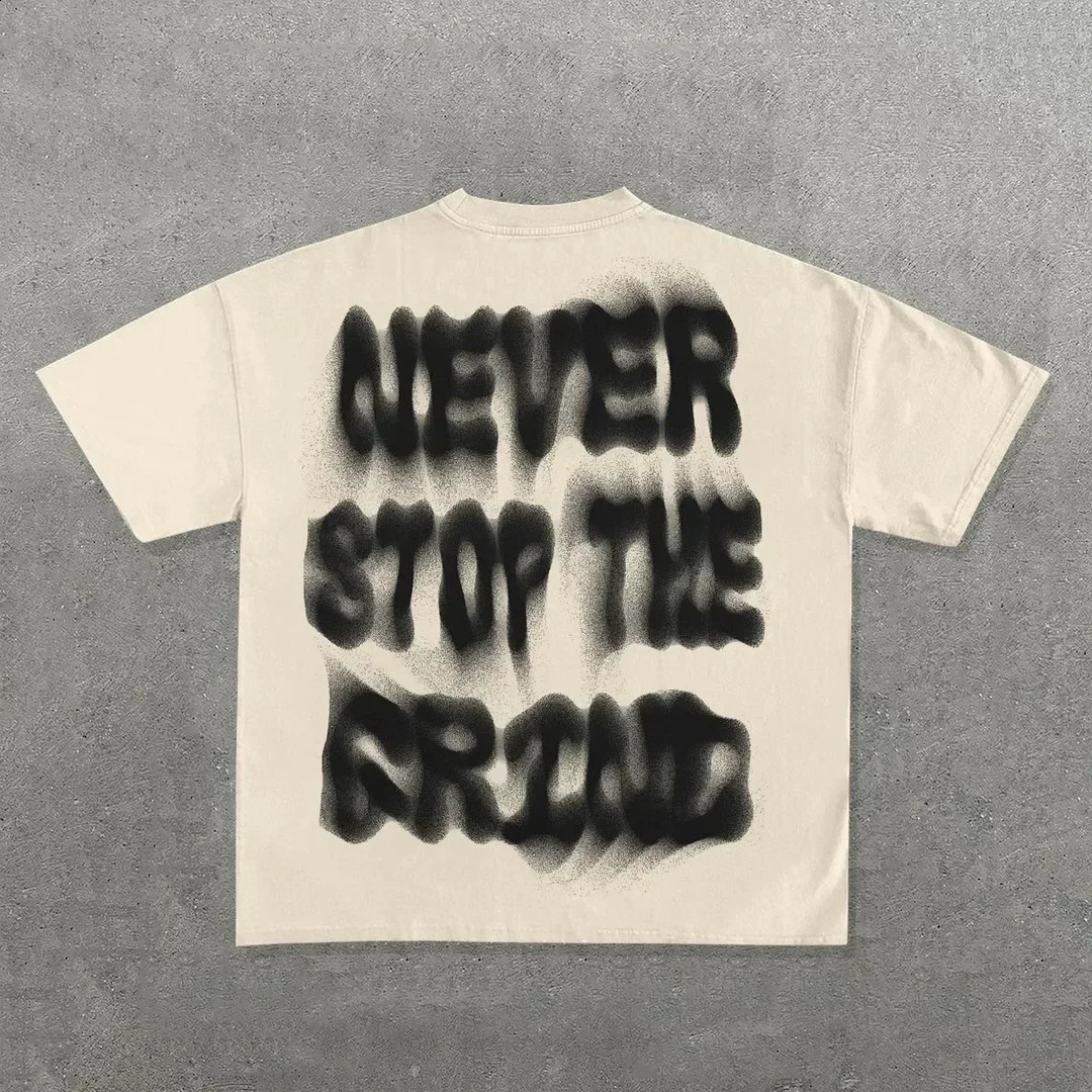 Mens Hip-hop Graphic Printed T-shirt Round Neck Shirt Gothic Short Sleeved Shirt Sports High Street Y2K Harajuku INS 240810 - view 6