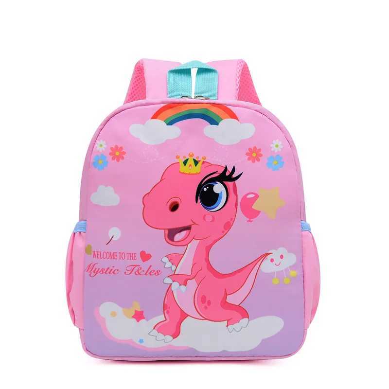 Cartoon Cute Dinosaur Printed SchoolBags Trendy Waterproof Kindergarten Primary School Bookbag Student Backpack Y240809