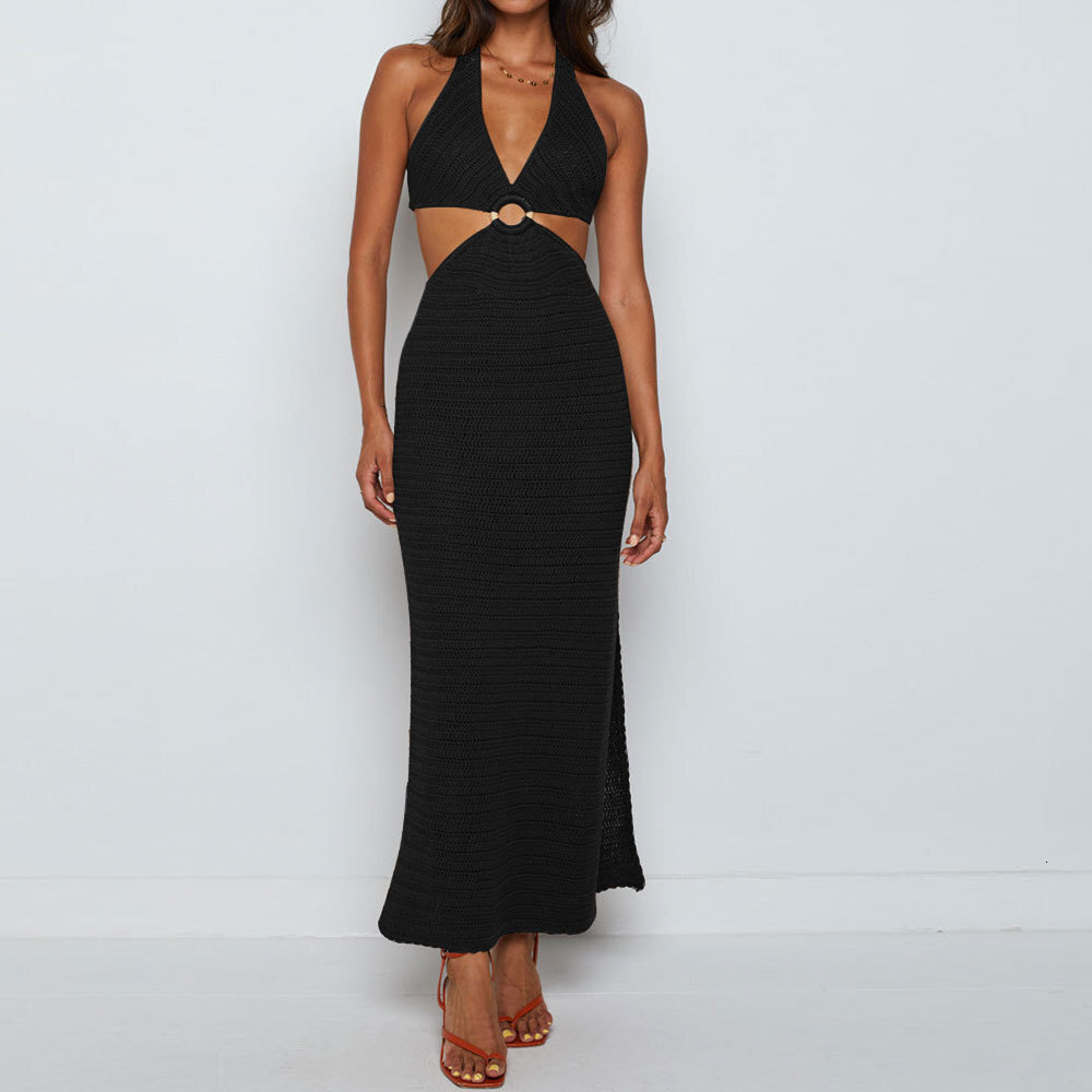 Swimwear Cover-up Bikini Jacket New V-neck Open Waist Back Lace Up Beach Skirt