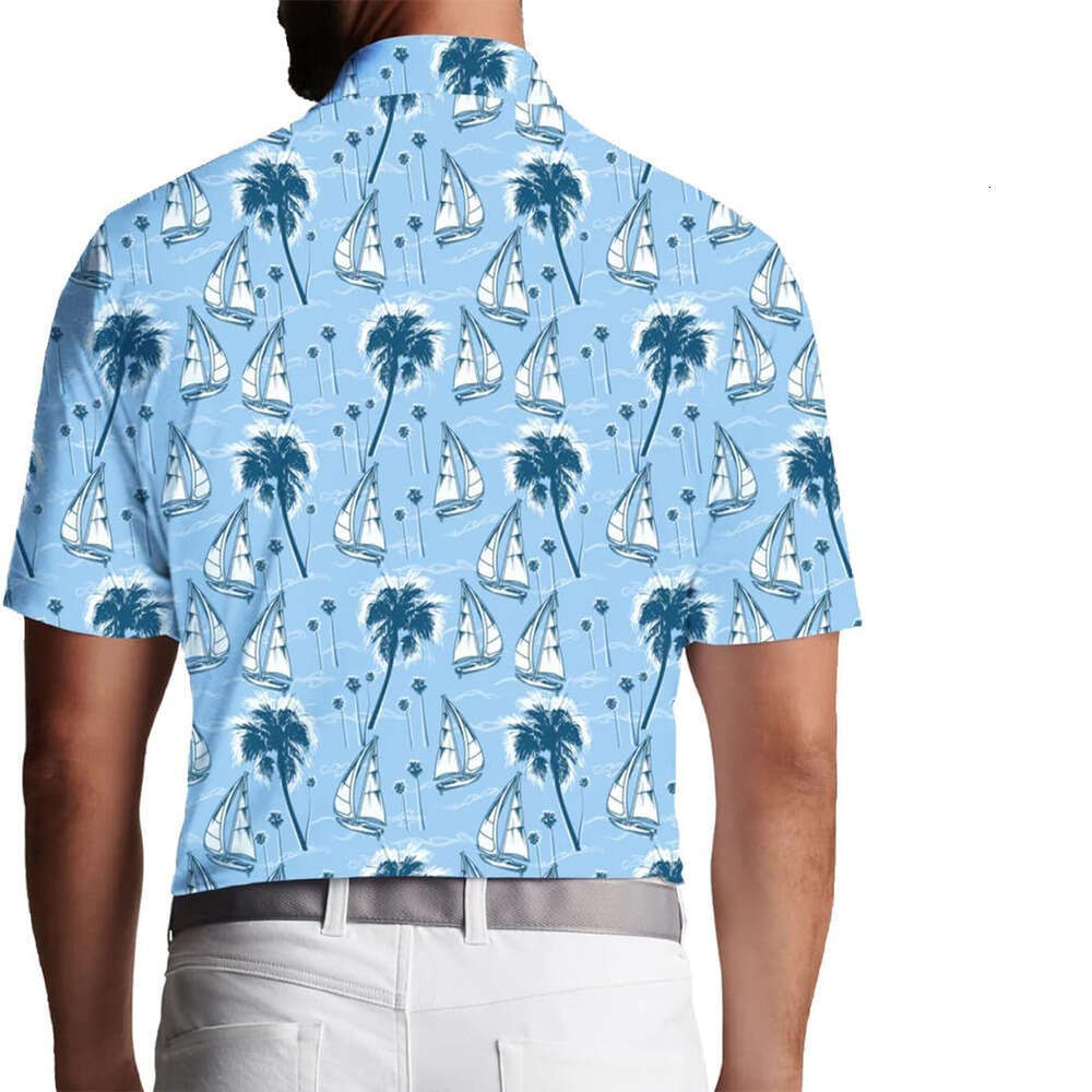 Fashion Mens Polo shirt Golf Shirt Moisture Wicking Quick-Dry 3DPrinted Performance Shirts for Men Polos shirts tshirt Casual tops summer clothes Shor