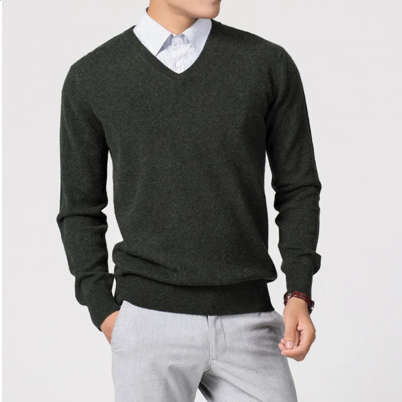Mens Sweaters V-neck Pullovers Cashmere Knitting Spring Women Sweaters Wool Knitwear High Quality Jumpers Clothes 240809