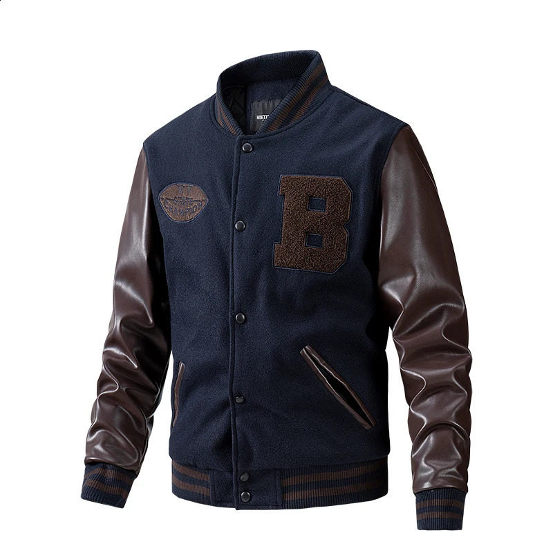 Autumn and Winter Coat Mens Clothes Loose Fashion Baseball Suit Trend Senior High School Uniform Outdoor Biker Travel Jacket 240816