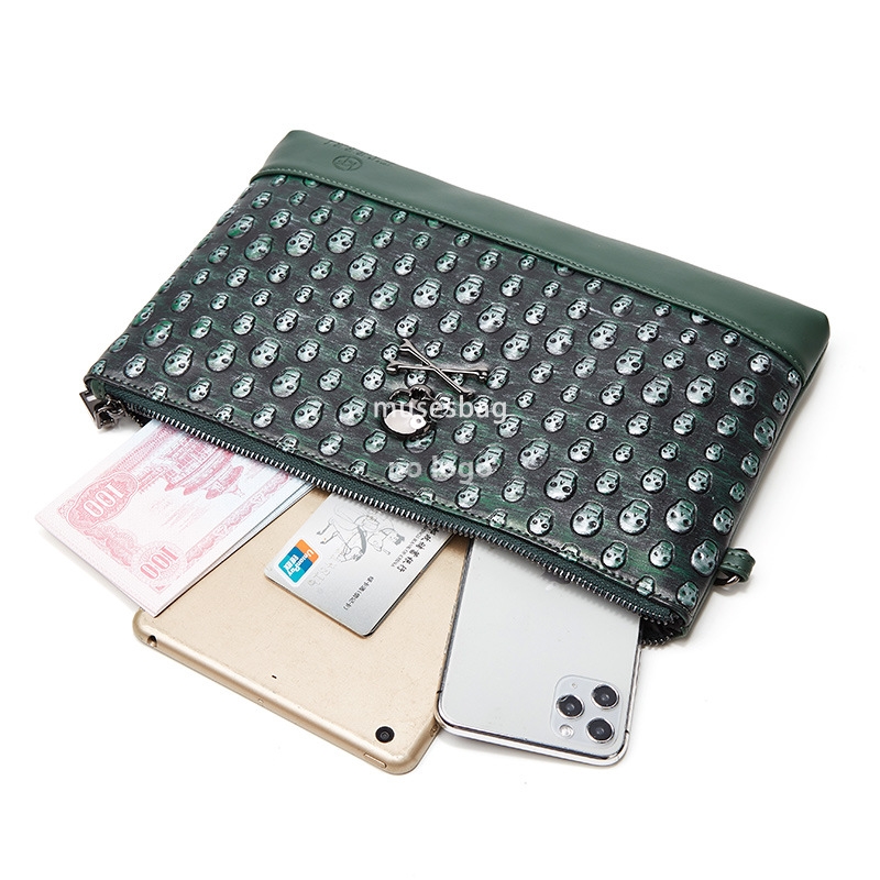 New men's and women's skull clutch Halloween gift personality DIY clutch long purse cross-border explosive products