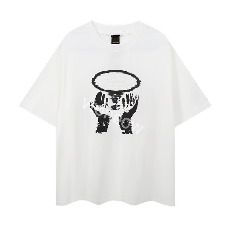 Men's boat shaped printed shorts sleeve Fashion hip-hop casual trousers hoodies Men's and women's fashion cargo brand pants Fashion Sports t shirt S-XL