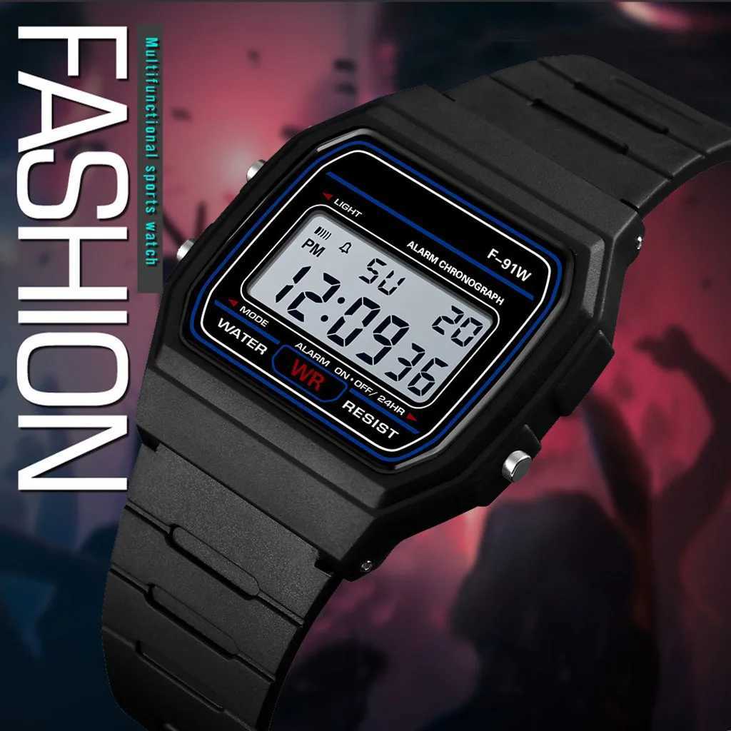 F91 Luxury Men Analog Digital Watches Kids Women Military Armys Sport LED Waterproof Wrist Children Clock relogio infantil Y240809