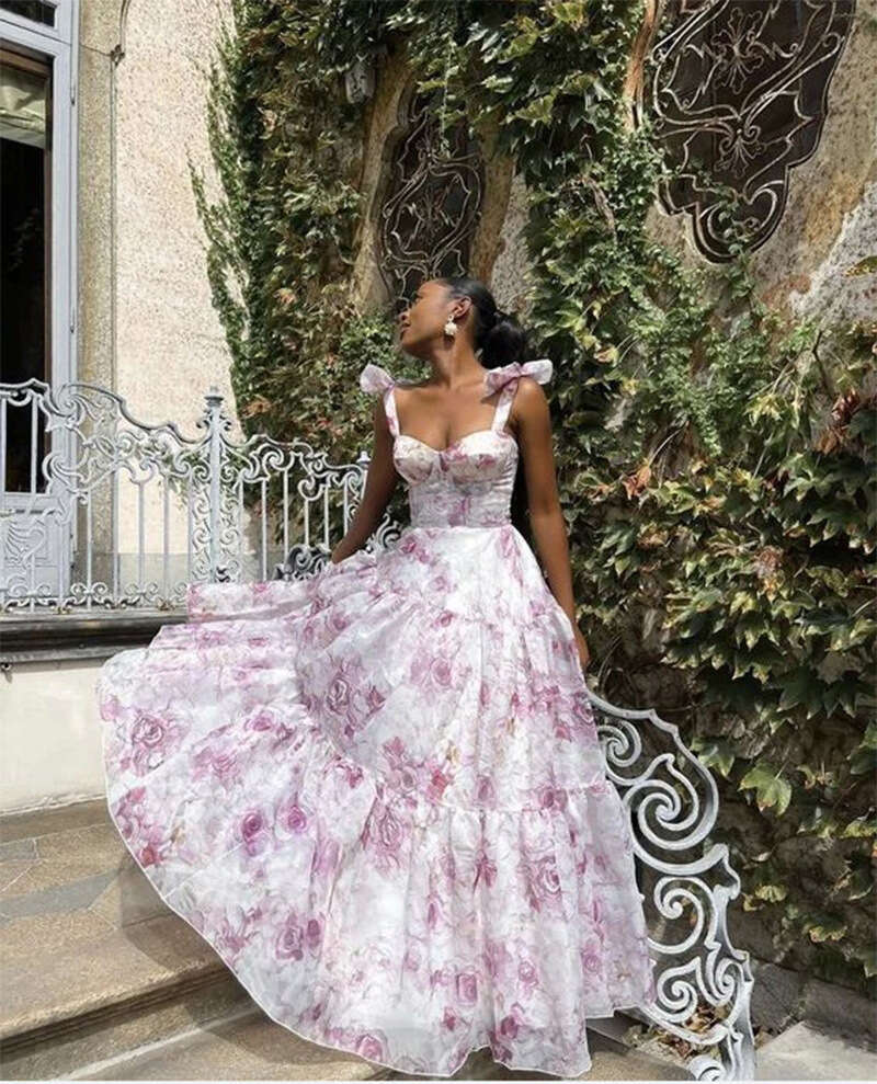New Spring/summer Off Shoulder Womens Fashion Organza Fairy Long Style Temperament Evening Dress Waist Loose SKINNY DRESS Pregnant Womens Dress