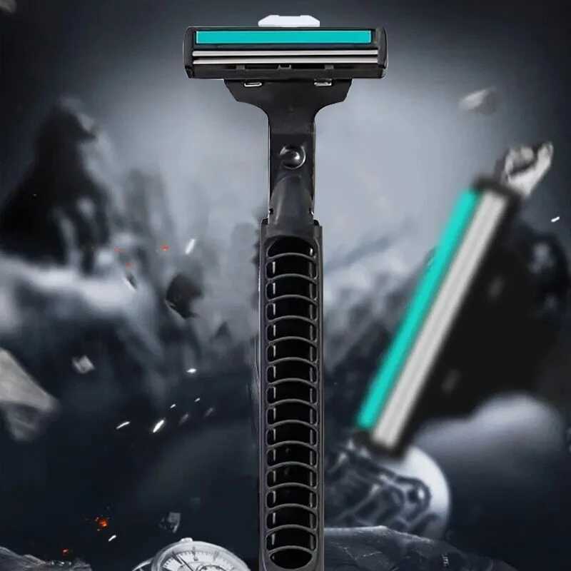 Double layered razor blades detachable razor blades sharp and scratch resistant blades suitable for mens facial cleaning W240809