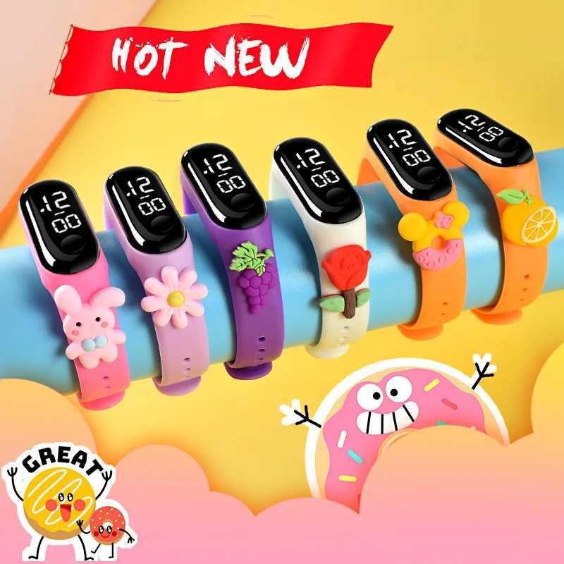 Kids Watch Reloj Smart Watch LED Children Watches Bracelet Cartoon Digital Ladies Watch for Girls Waterproof Clock Gift Y240809