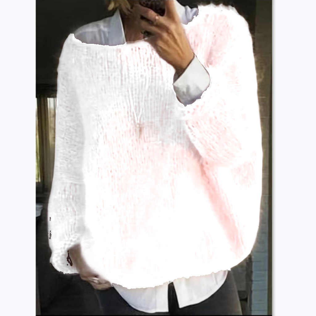 2024 New Autumn/Winter Knitted Top Fashion Casual Sweater Women's Wear dongdumaoyi