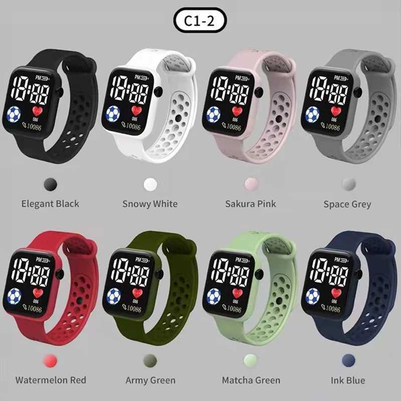 2024 Football LED Digital Watch for Kids Sports Waterproof Watches Boy Girl Childrens Watch Electronic Clock relogio infantil Y240809