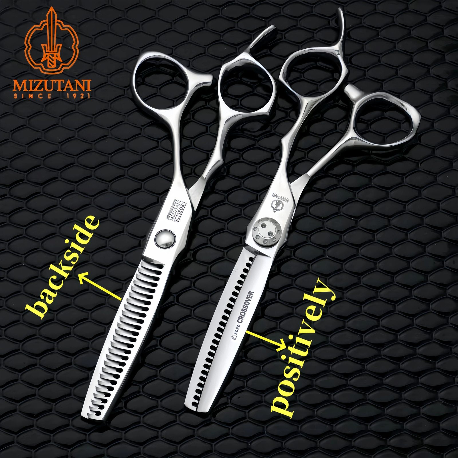 Mizutani Professional Barber Scissors for thinning hair The teeth in the opposite direction 10%-50% 440C 5.5-6-6.5-7 240805