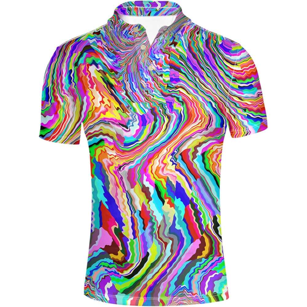 Fashion Mens Polo Shirt Graffiti Retro Casual Shirt Skull Short Sleevee T-Shirts Polos Shirts Tshirt Casual Tops Summer Clothes Short Sleeve Free Sh
