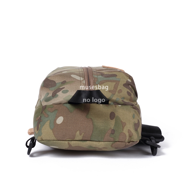 New men's chest bag crossbody bag Women's wear resistant storage bag shoulder backpack Outdoor retro student backpack