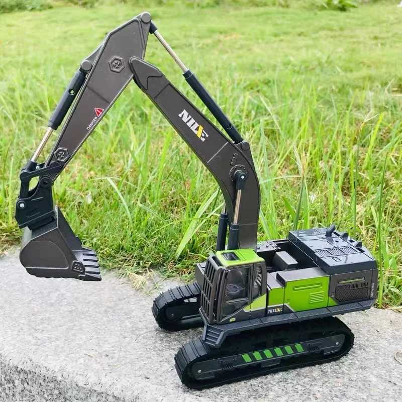 Free shipping 1/50 Diecast Engineering Vehicle Excavator Bulldozer Car Model Silation Alloy Head Dumper Truck Crane Tanker Toys for Kids Boy