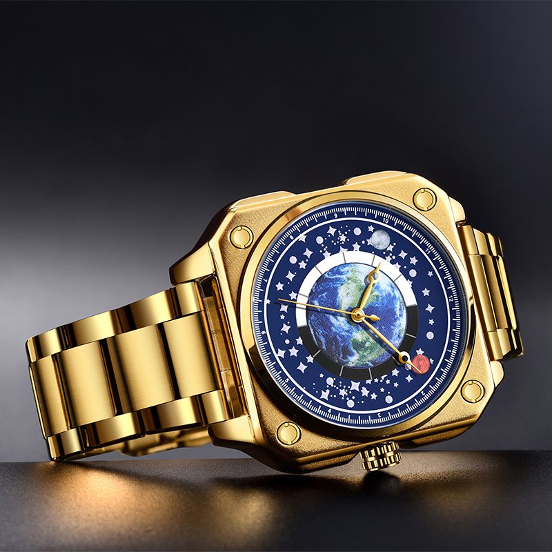 LIGE Youth fashion quartz Watch Men's waterproof watch Room case Holiday Gift Luxury brand watch three pin watch