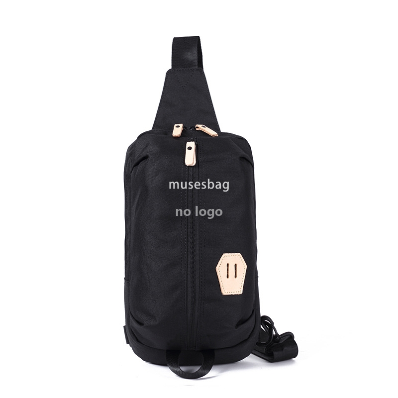 New men's chest bag crossbody bag Women's wear resistant storage bag shoulder backpack Outdoor retro student backpack