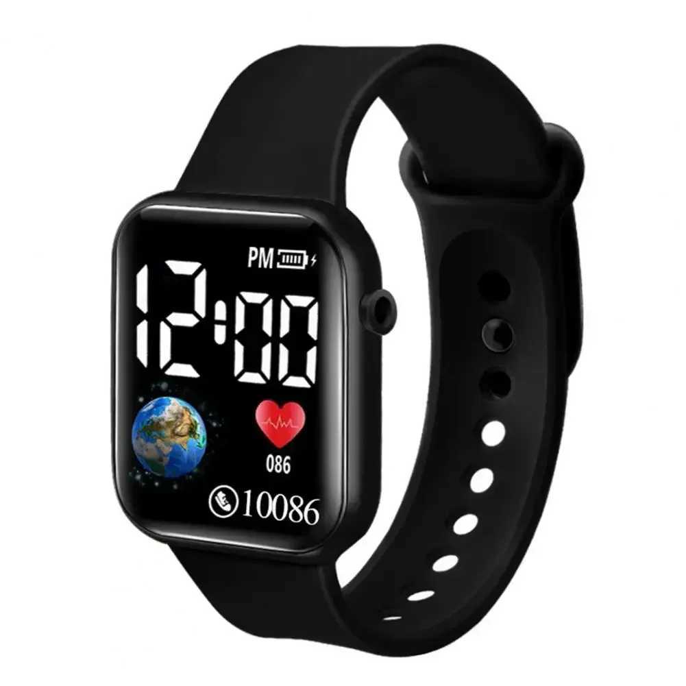 2024 LED Digital Watch Fashion Electronic Watch Casual Wristwatch Kids Boys Girls Sports Waterproof Watches Clock Reloj Hombre Y240809