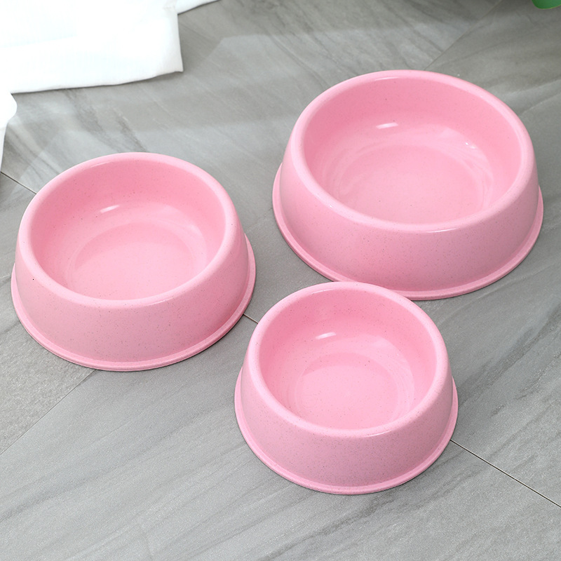 Eco-Conscious Nordic Inspired Small Dog Bowl - Durable Wheat Straw Round-mouth Pet Supplies