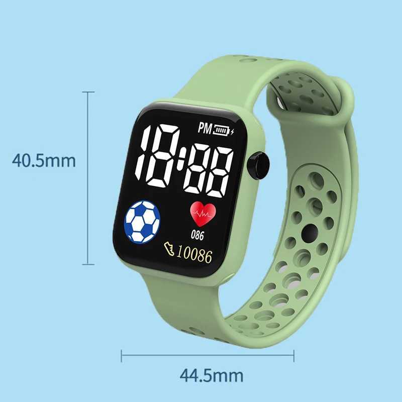 2024 Football LED Digital Watch for Kids Sports Waterproof Watches Boy Girl Childrens Watch Electronic Clock relogio infantil Y240809