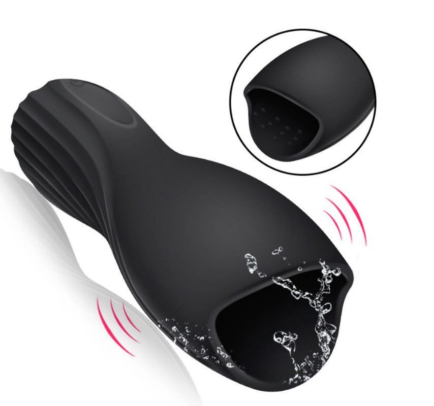 Powerful 10 Speeds Male Masturbator Glans Exerciser Bullet Vibrators Delay Lasting Trainer Penis Massager