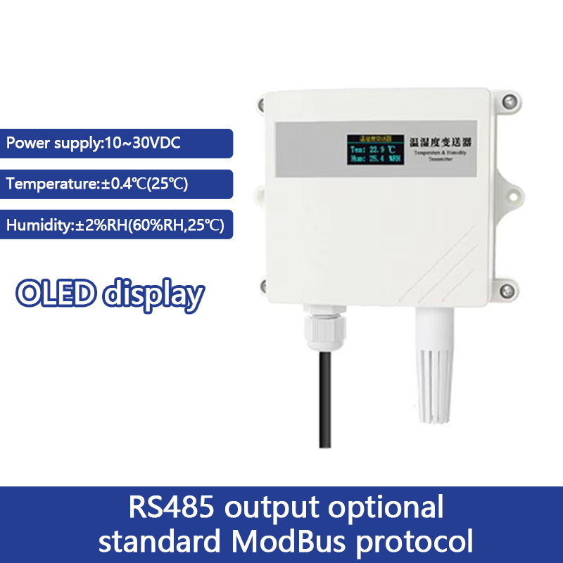 OLED Temperature and Humidity Transmitter Environmental Sensors Intelligent Monitoring Toxic and Hazardous Conventional Gas Monitoring