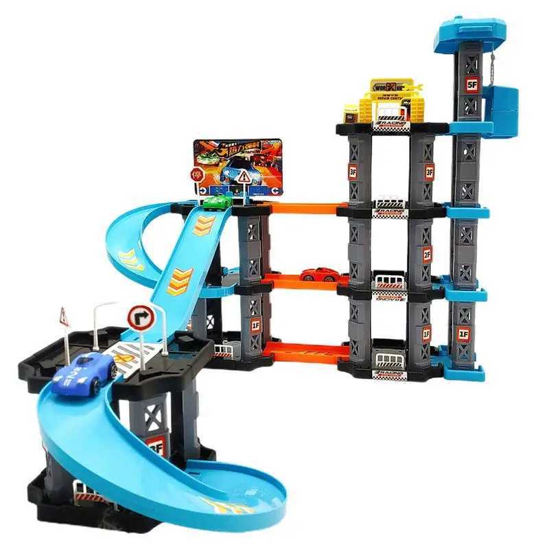 Boys Race Track Sets Racecar Track Toys Sets Preschool Car Games Vehicle Playsets Christmas Birthdays Gifts For Boys Girls X250114