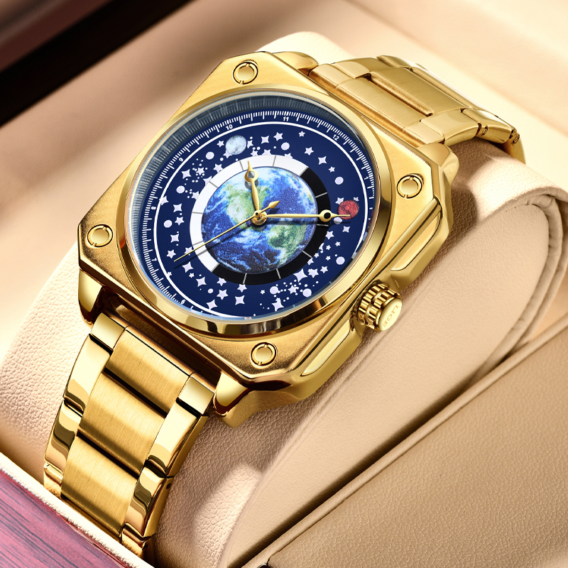 LIGE Youth fashion quartz Watch Men's waterproof watch Room case Holiday Gift Luxury brand watch three pin watch