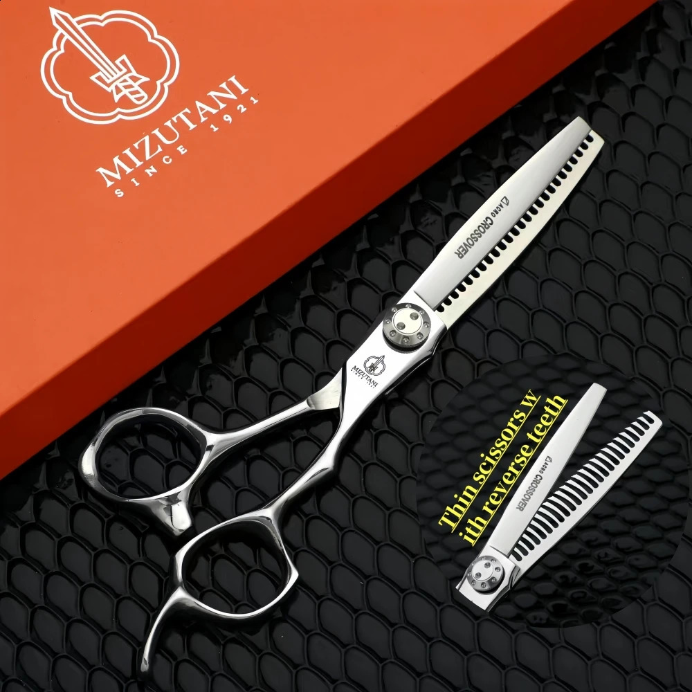 Mizutani Professional Barber Scissors for thinning hair The teeth in the opposite direction 10%-50% 440C 5.5-6-6.5-7 240805