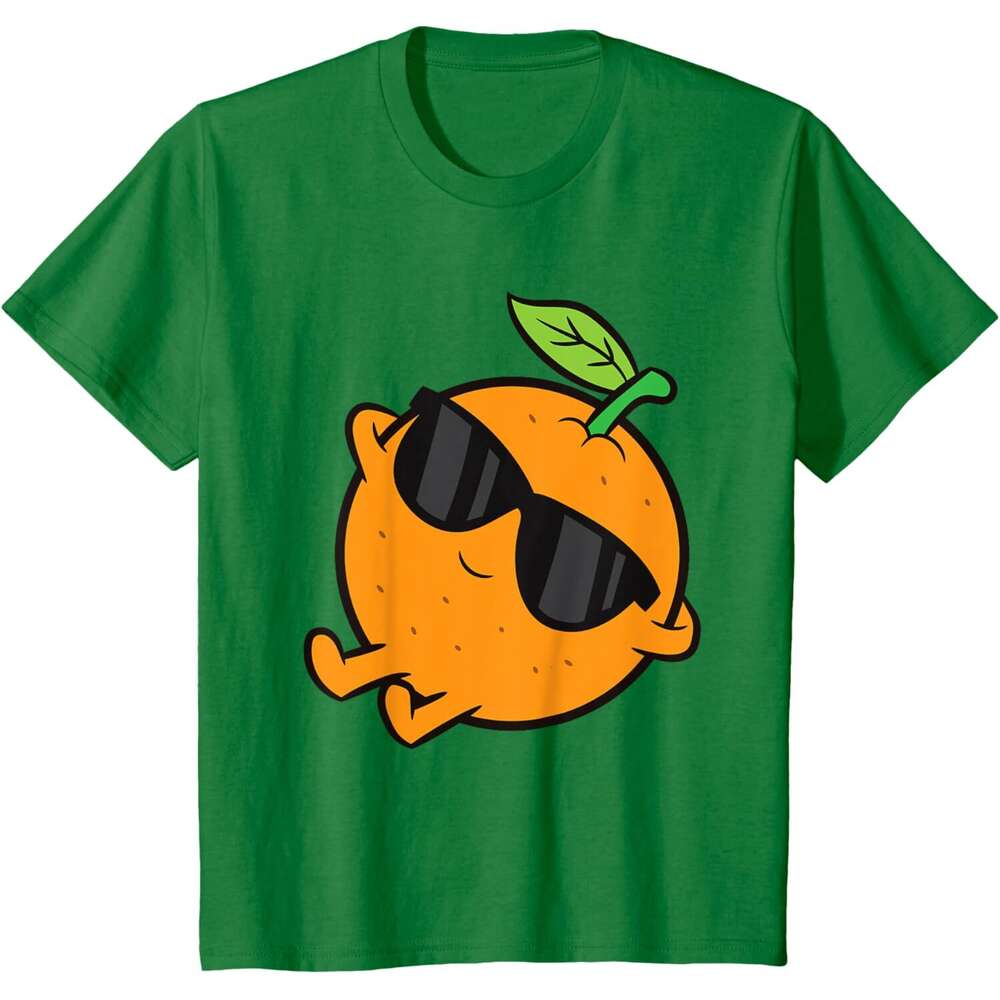 T shirt for Mens Cute Orange Fruit Relaxing Lazy Orange T-Shirt Shirts Tshirt Graphic Tee Casual Tops Clothes Short sleeve