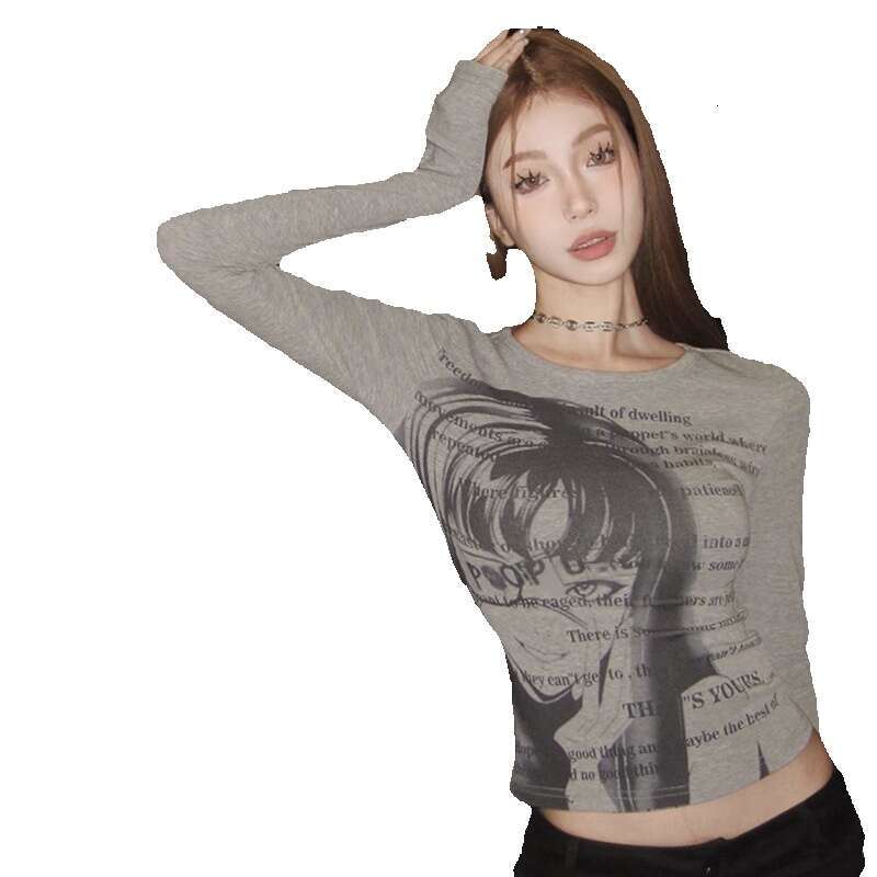 Retro Spring Summer Printing Short Sleeve Slim Crop Top Casual Long-sleeved Print Tshirt Sleeveless Round Neck Plaid Womens T Shirt Clothes Graphic T 
