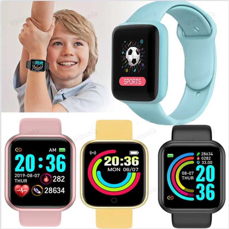 Childrens Smart Digital Watch With Connected Watch Child Step Count Heart Rate Monitoring Bluetooth Wirstwatch for Men Women X2510091