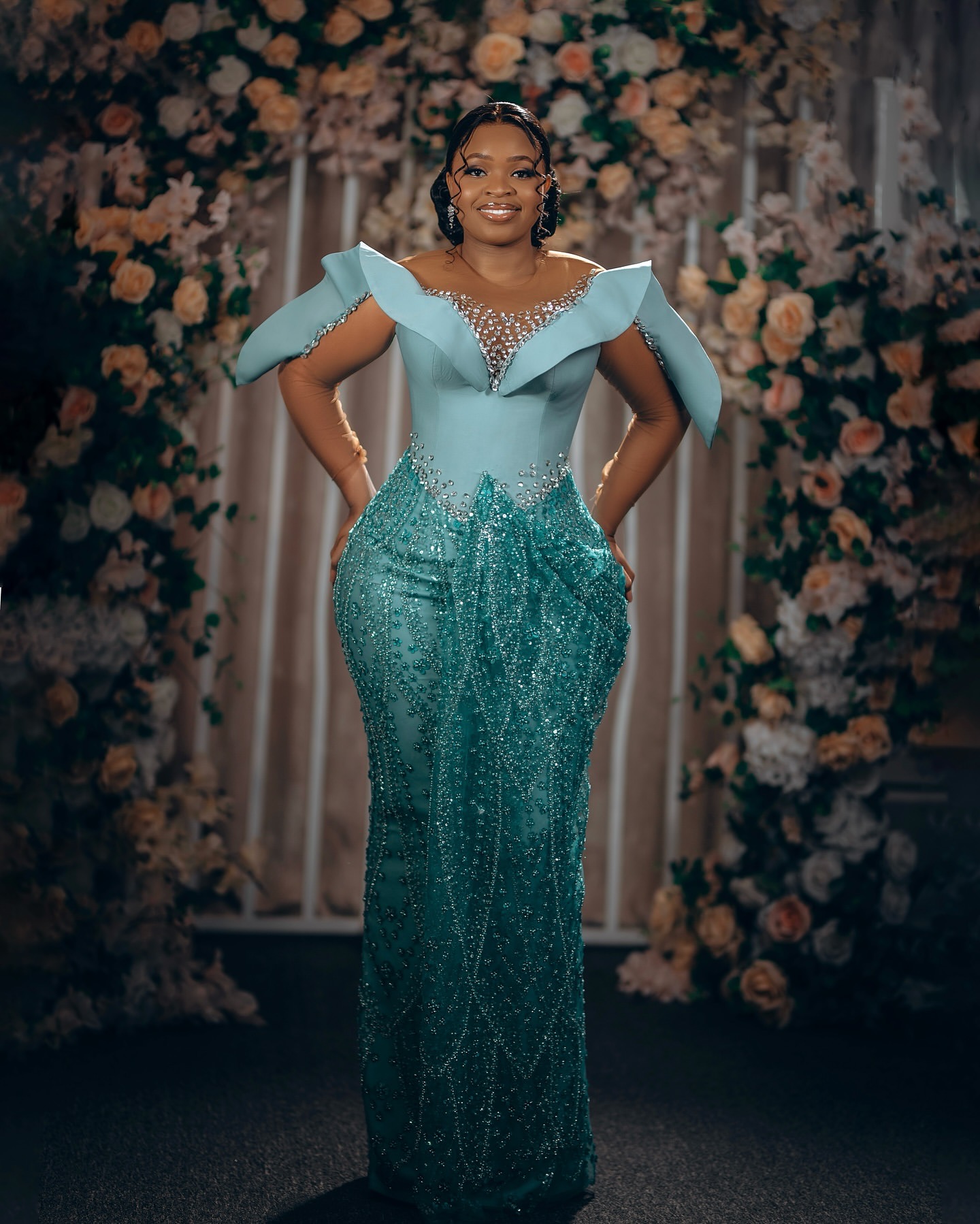 2024 Plus Size Hunter Green Mermaid Prom Dress Lacefull Promdress Crystals Evening Formal Party Second Reception Birthday Engagement Gowns Dresses ZJ6