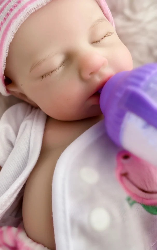 Loulou Can Open mouth Reborn Doll Baby Full Body Soft Silicone Bebe Doll Boy And Girl For Choose 240806