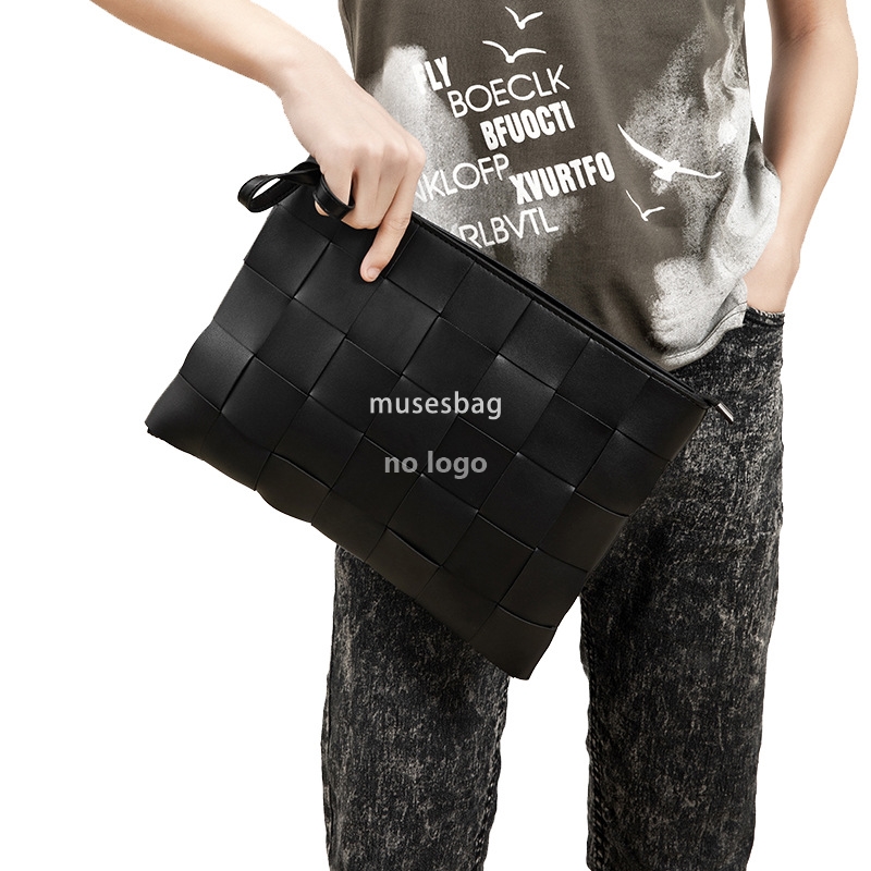 Hand bag men new woven men's hand bag Korean version of fashion casual mobile phone bag male bag factory direct supply