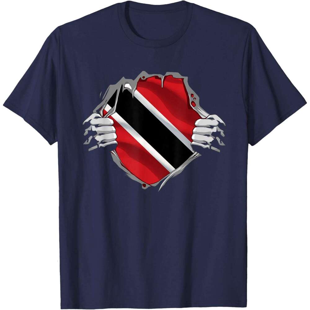 25ss Casual T shirt for Mens Trinidad and Tobago Clothing Trini Flag Roots Trinidadian T-Shirt Shirts Tshirt Graphic Tee Tops Clothes Short sleeve Fre