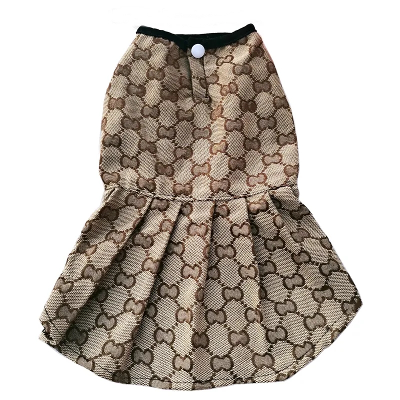 Designer Dress Brand Apparel Small Dogs Lightweight Cooling Dresses Classic Letter Pattern Soft Breathable Pet Cats Dog Clothes for Spring Summer 403
