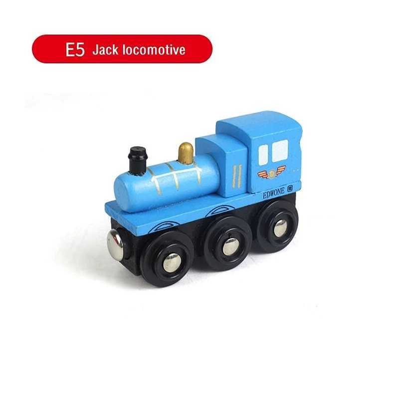 Wooden Magnetic Train Kids Train Toy Anime Locomotive Car Toys Wooden Track Train Railway Vehicles Children Birthday Gifts Y240809