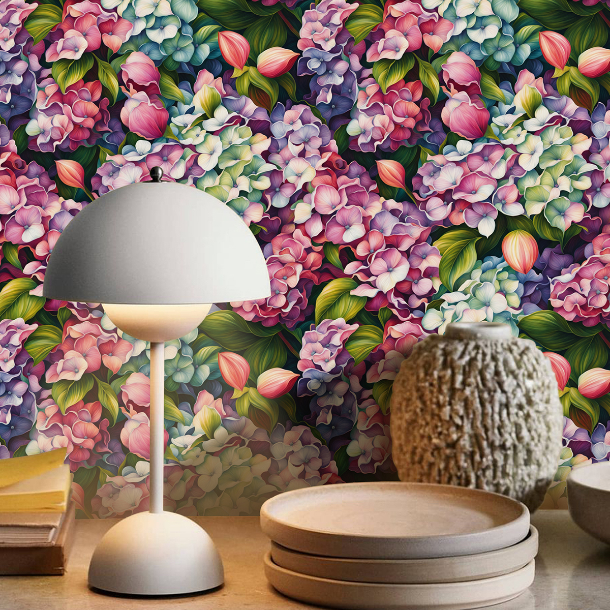 Room background cabinets tables and chairs renovation PVC adhesive self-adhesive wallpaper wall stickers waterproof and moisture-proof home decoration