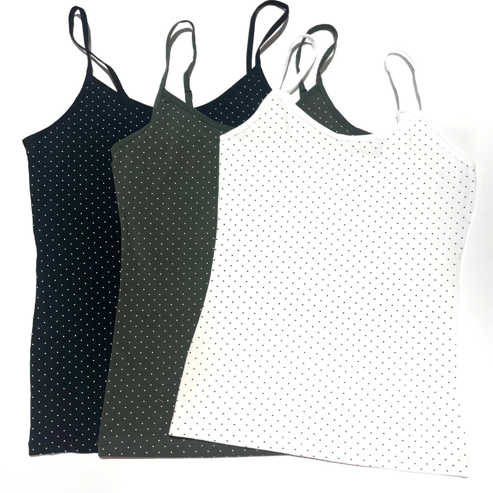 Womens cut top sexy ultra-thin womens summer vest cute point 3-color comfortable vest for teenagers and girls womens basic shirt W240809