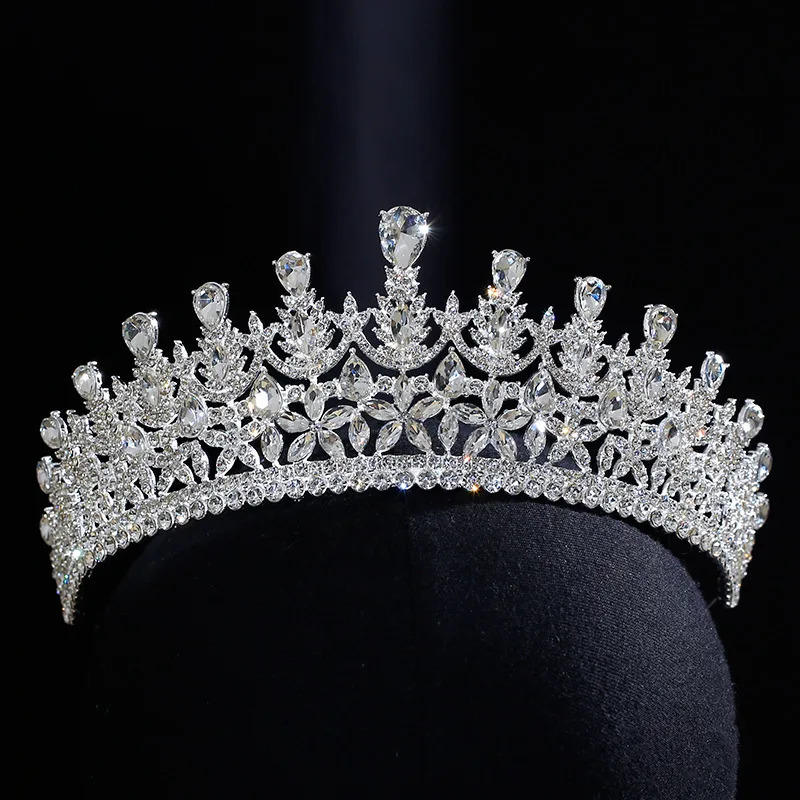 Bridal Hair Jewelry Rhinestones Crystal Tiaras and Crowns Diadem For Bride Women Party Dinner Dress Headband Wedding Accessories 240805