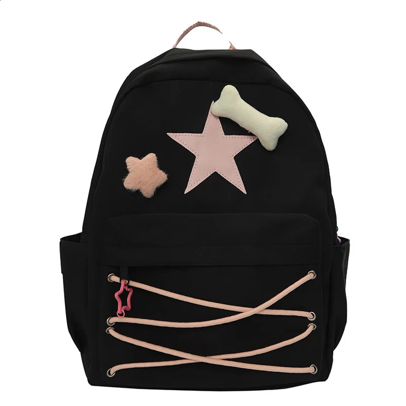 Japanese Y2k s Backapck Kawaii Womens Casual HarajukuTravel Book Bag Trendy Y2k College Student Schoolbags 240806